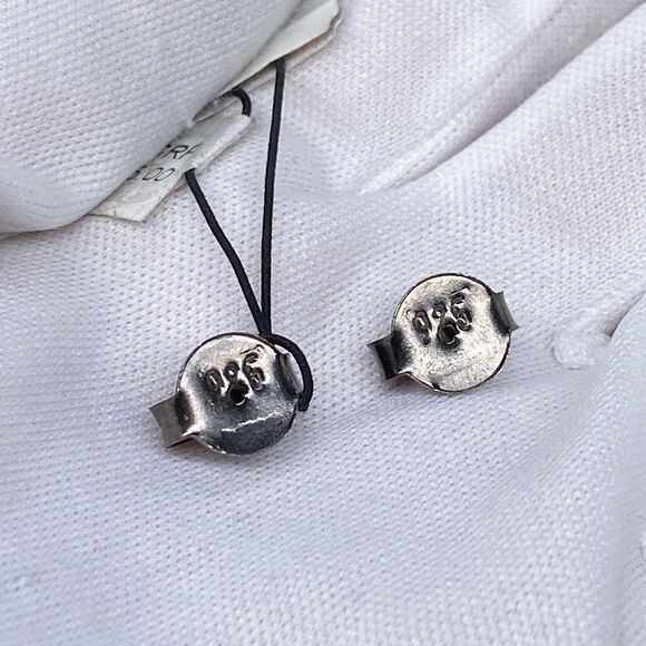 Adornia Fine Black Rhodium Sterling Silver Labradorite Diamond Drop Earrings - Picture 14 of 15